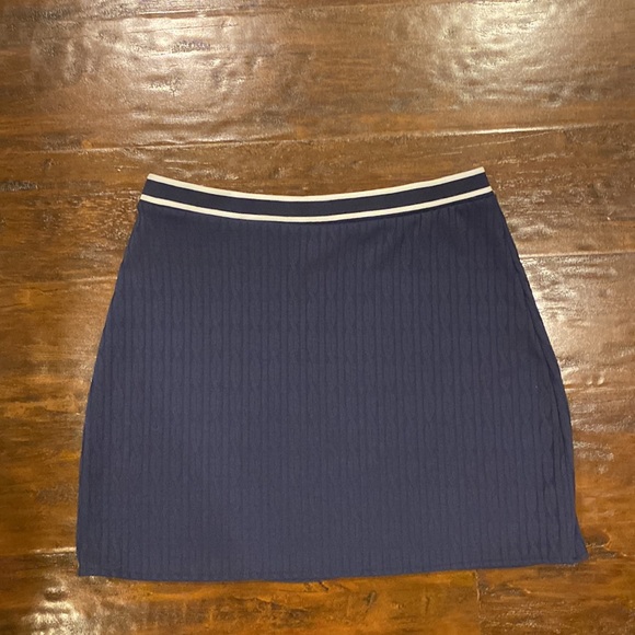 H&M Divided Braided Navy Blue Mini Skirt Size Small - Picture 5 of 5